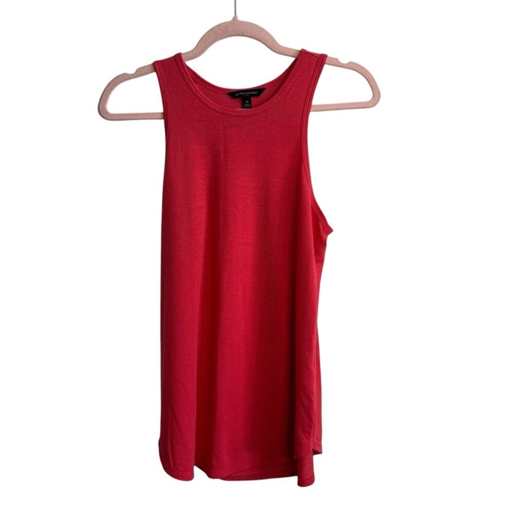 Banana Republic Red Knit Sleeveless Sweater Tank Top